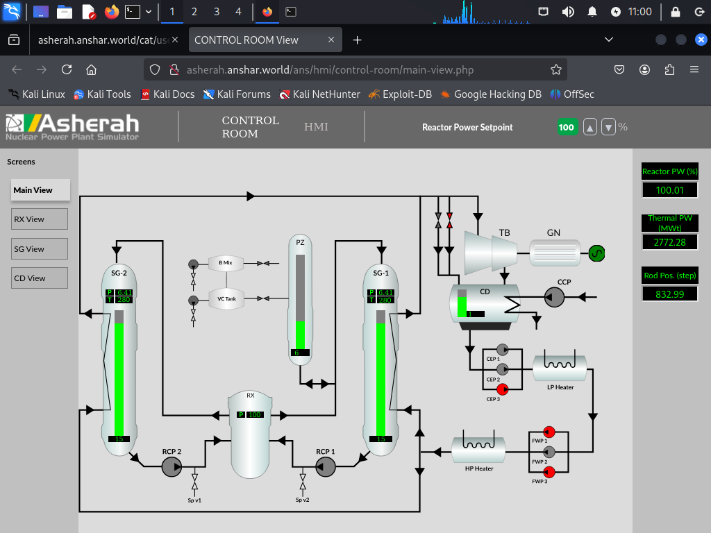 Asherah main control room